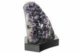 Amethyst Cluster With Wood Base - Uruguay #233735-1